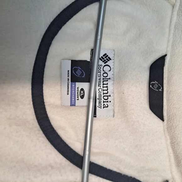 Columbia Jacket Red And White WINTER Coat With Hood Women's Size XL - Picture 7 of 13